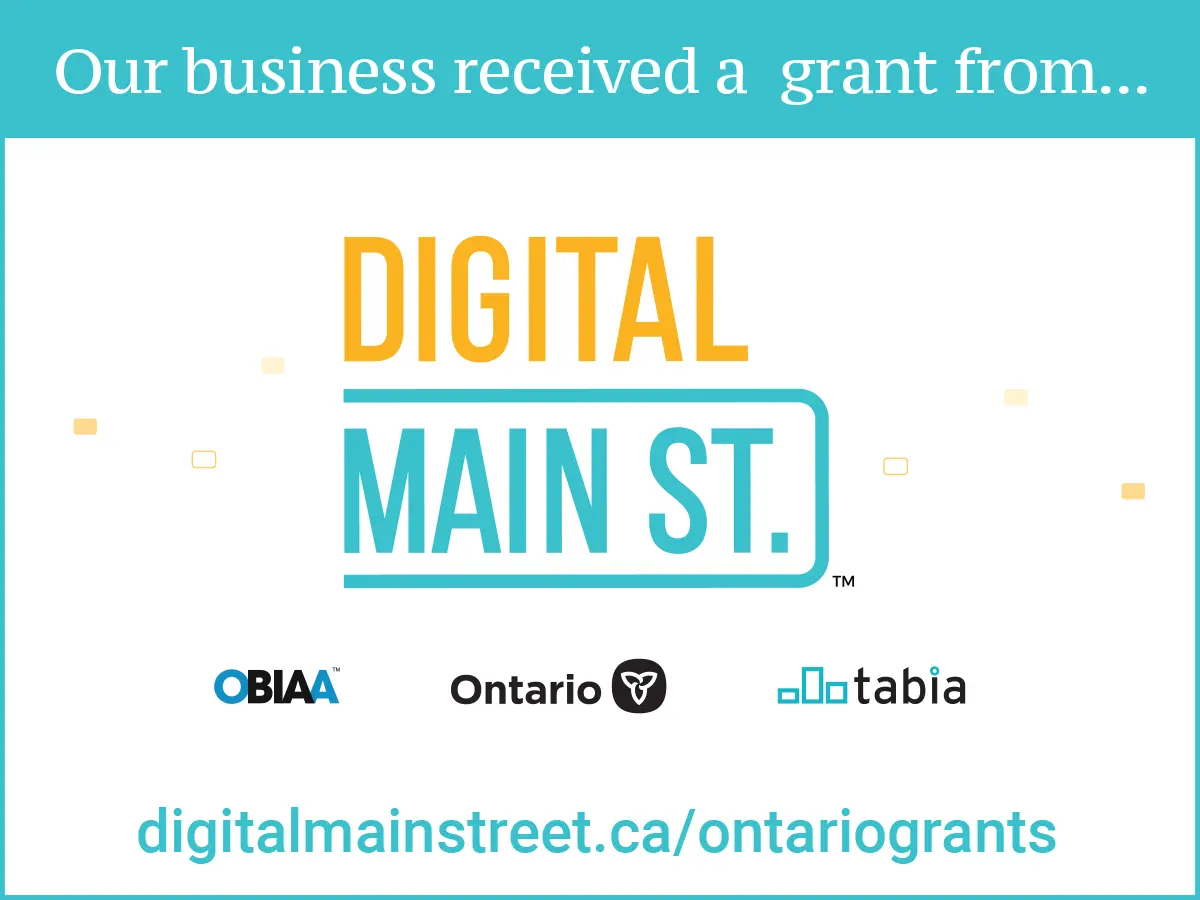 acknowledgement of grant from digital main street